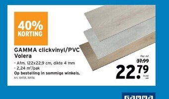 GAMMA Gamma clickvinyl/pvc volera aanbieding