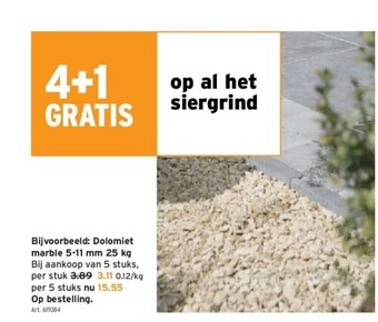 GAMMA Dolomiet marble 5-11 mm 25 kg aanbieding