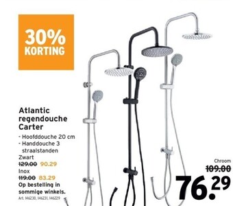 GAMMA Atlantic regendouche carter aanbieding