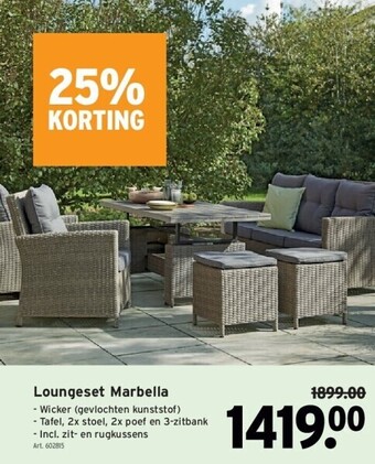 GAMMA Loungeset marbella aanbieding
