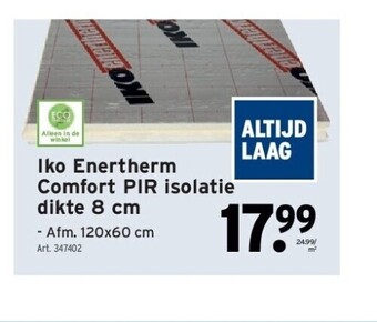 GAMMA Iko enertherm comfort pir isolatie dikte 8 cm aanbieding