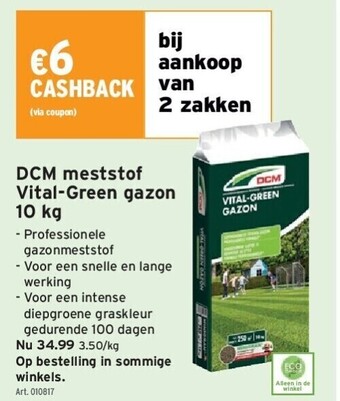 GAMMA Dcm meststof vital-green gazon 10 kg aanbieding