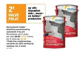 Kelder- bezetting cementcoating  waterdicht 5 kg wit
