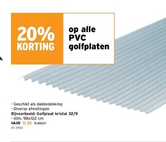 GAMMA Golfplaat kristal 32/9 aanbieding