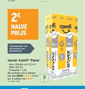 GAMMA Isover comfi® panel aanbieding