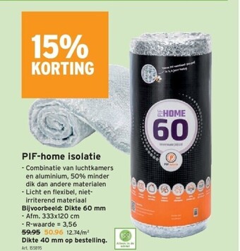 GAMMA Pif-home isolatie aanbieding