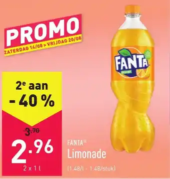 ALDI Limonade 2x1 liter aanbieding