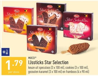 ALDI Ijssticks star selection aanbieding