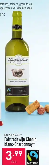 ALDI Fairtradewjin chenin blanc chardonnay aanbieding