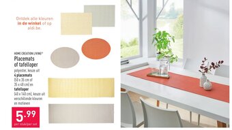 ALDI Placemats of tafelloper aanbieding