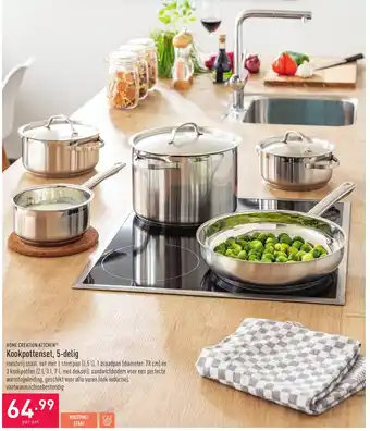 Kookpottenset, 5-delig