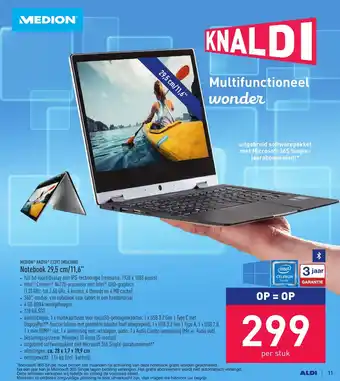 ALDI Notebook 29,5 cm/11,6 aanbieding