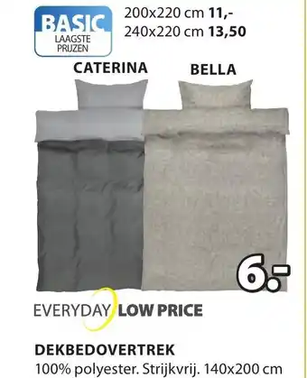 Jysk Dekbedovertrek Caterina / Bella 140*200 cm aanbieding
