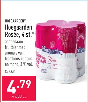 ALDI Hoegaarden rosee aanbieding