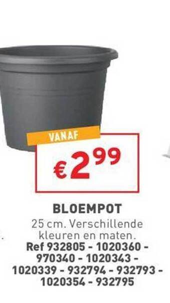Trafic Bloempot aanbieding