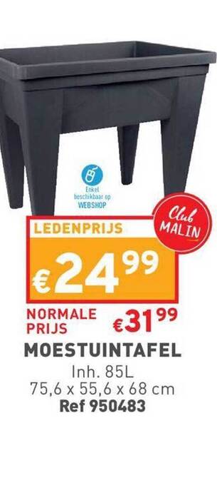 Trafic Moestuintafel aanbieding