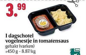 Bon Ap Dagschotel vogelnestje in tomatensaus aanbieding