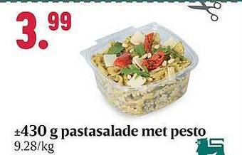 Pastasalade met pesto