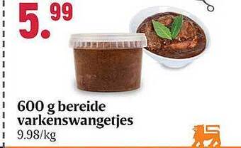 Bon Ap Bereide varkenswangetjes aanbieding