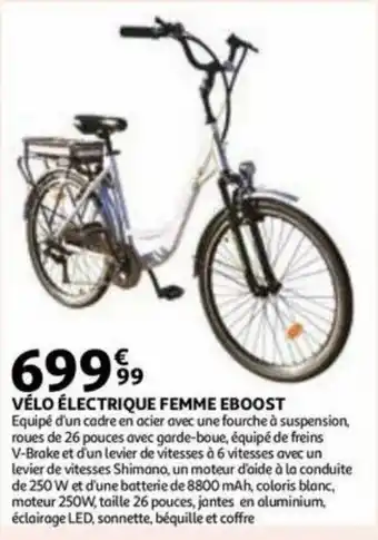 Auchan Velo electrique femme eboost aanbieding