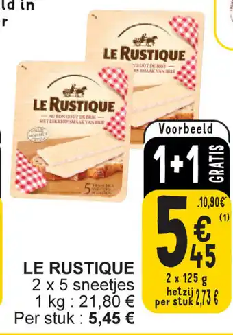 Cora Le Rustique 2 x 5 Sneetjes , 2 x 125g aanbieding