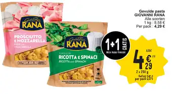 Cora Giovanni Rana Gevulde Pasta 2 x 250g aanbieding
