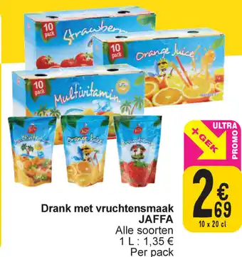Cora Jaffa Drank met Vruchtensmaak Alle Soorten 10 x 20cl aanbieding