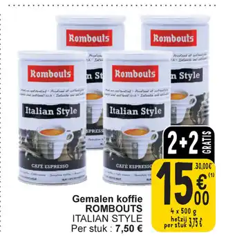 Cora Rombouts Gemalen Koffie 4 x 500g aanbieding