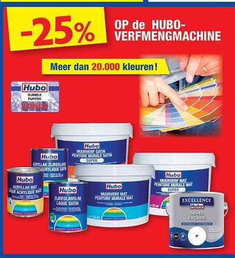Hubo Hubo verfmengmachine aanbieding