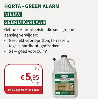 Horta Horta - green alarm aanbieding