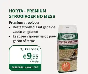 Horta Horta - premium strooivoer no mess aanbieding