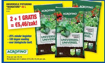Hubo Universele potgrond bionature aanbieding
