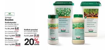 Sligro Verstegen kruiden aanbieding