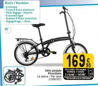 Cora Vélo Pliable Plooifiets aanbieding