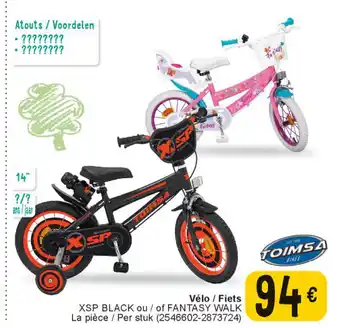Cora Velo / Fiets XSP Black ou / of Fantasy Walk aanbieding