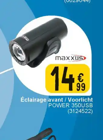 Eclairage Avant / Voorlicht Power 350USB