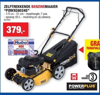 Hubo Zelftrekkende benzinemaaier “powxg60245” aanbieding