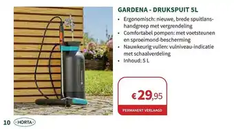Gardena - drukspuit 5l