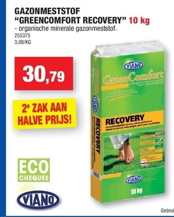Hubo Gazonmeststof “greencomfort recovery” 10 kg aanbieding