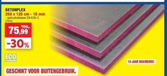 Hubo Betonplex 250 x 125 cm - 18 mm aanbieding