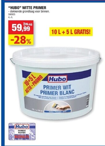 Hubo “hubo” witte primer aanbieding