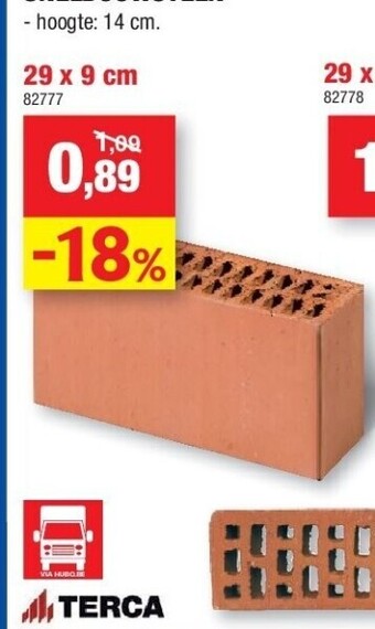 Hubo Snelbouwsteen 29 x 9 cm aanbieding