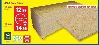 Hubo Osb3 244 x 59 cm 12 mm aanbieding