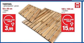 Hubo Tuintegel 50 x 50 cm aanbieding