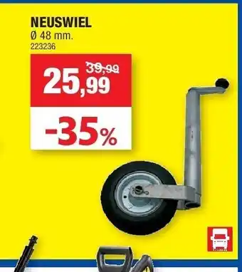 Hubo Neuswiel ø 48 mm. aanbieding