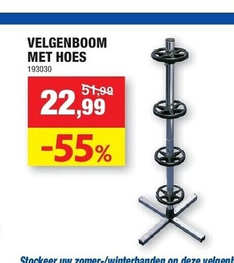 Hubo Velgenboom met hoes aanbieding