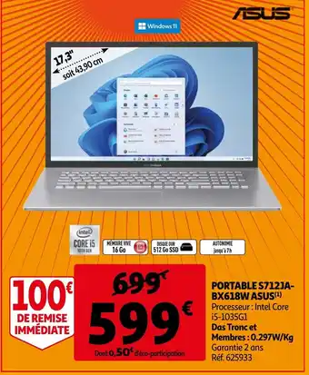Asus portable S712JABX618W