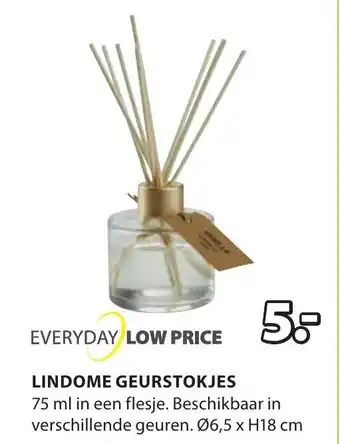 Jysk Geurstokjes Lindome 75ml aanbieding