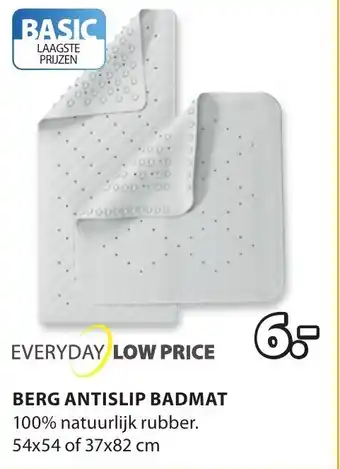 Jysk Antislip badmat Berg aanbieding