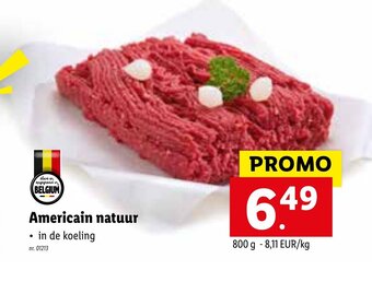 Lidl Americain natuur 800g aanbieding